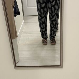M x M Matthildur black and White Patterned Pants